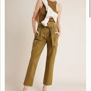 NWT Anthropologie MOTHER The Greaser Pleated Utility Pants Size 31 #195